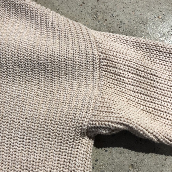 Line The Label Peach Chunky Oversized Drop Shoulder Sweater - Picture 4 of 9